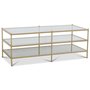 Tiffany Inca soffbord 120 x 51 cm - Mssing / Glasskiva