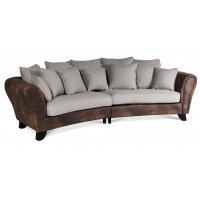 Western 4-sits svängd soffa - Vintage / Beige Western 4-sits svängd soffa - Vintage / Beige