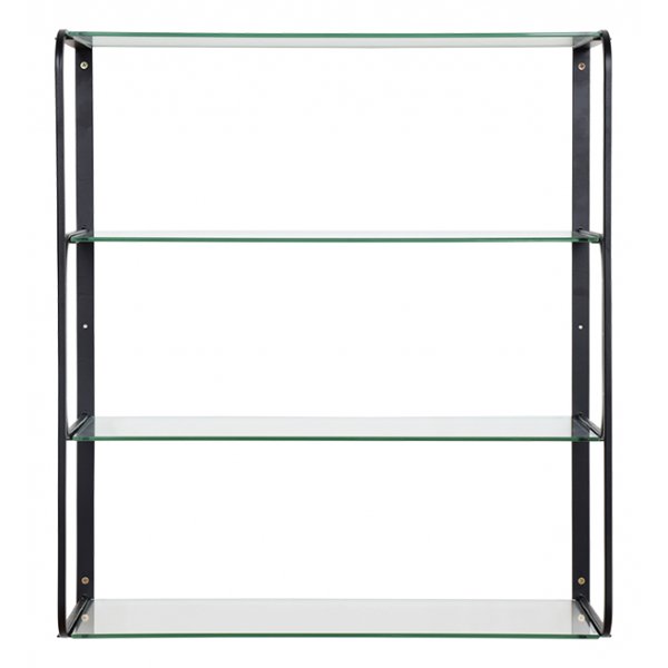 Ellen v�gghylla - Svart/Glas