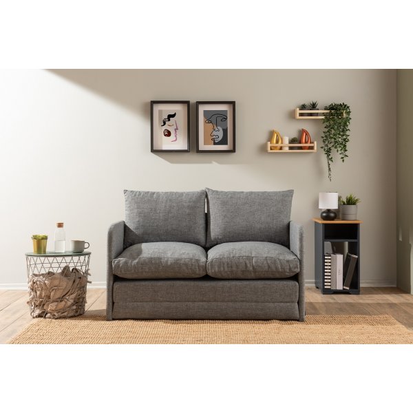 Canapé convertible 2 places Saga - Gris clair Canapé convertible 2 places Saga - Gris clair