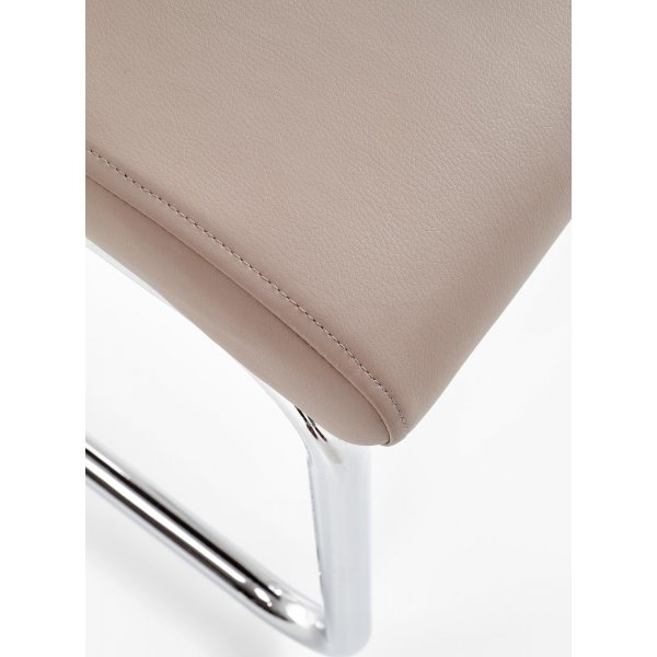 Stoel Annmarie - Cappuccino/chroom Stoel Annmarie - Cappuccino/chroom