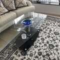 Kundbild Trend soffbord - Ljus ek (imitation) / Glas: Perfekt soffa bord !