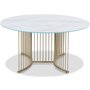 Tiffany Falcon soffbord 100 cm - Mssing / Vitt marmorglas