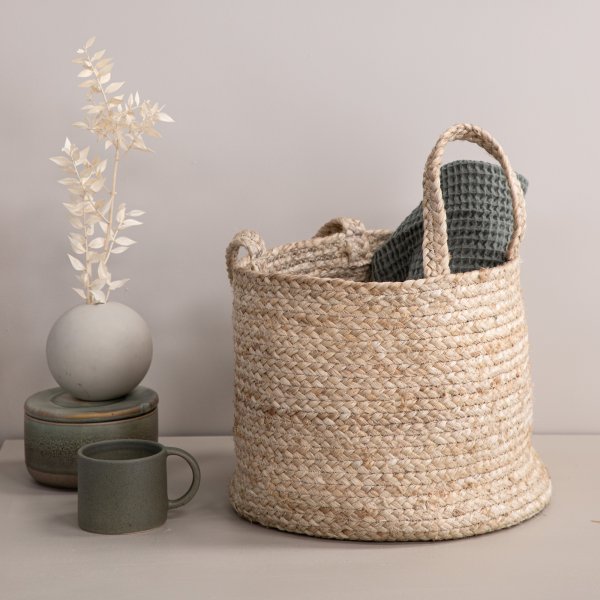 Bhopal korg Ø35 cm - Ljus jute Bhopal korg Ø35 cm - Ljus jute