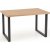 Gambon matbord 120x78 cm - Ekfaner/svart