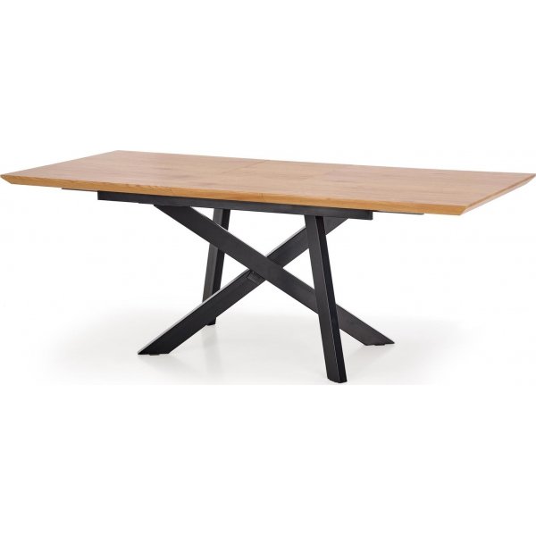 Table  manger Errol 180-240 x 90 cm - Chne/noir