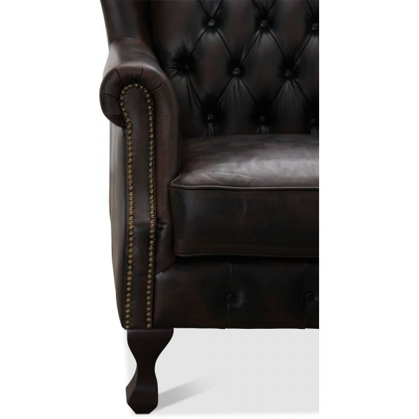 Fauteuil Vivaldi - Cuir marron + Détachant pour meubles Fauteuil Vivaldi - Cuir marron + Détachant pour meubles