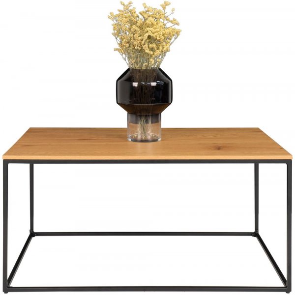 Vita Soffbord 60 x 90 cm - Svart/ek imitation