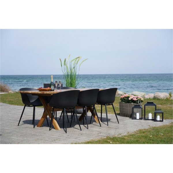 Chaise d'extrieur Roda - Noir