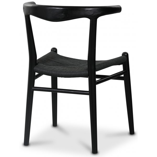 Chaise de salle  manger Berit - Noir / Repsits noirs