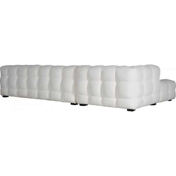 Soffa 322 cm bred beige teddy - Elisa + Textilrengring fr mbler