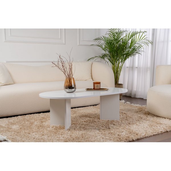 Sable soffbord 119 x 60 cm - Vit Sable soffbord 119 x 60 cm - Vit