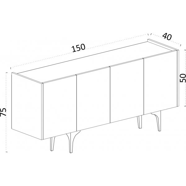 Buffet Polaris - Blanc Buffet Polaris - Blanc