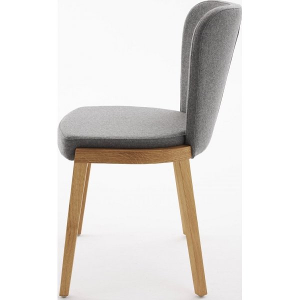 Chaise de salle  manger Lava - Couleur optionnelle du cadre et du rembourrage