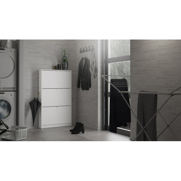 Shoes skoskåp med 3 fack - Vit Shoes skoskåp med 3 fack - Vit