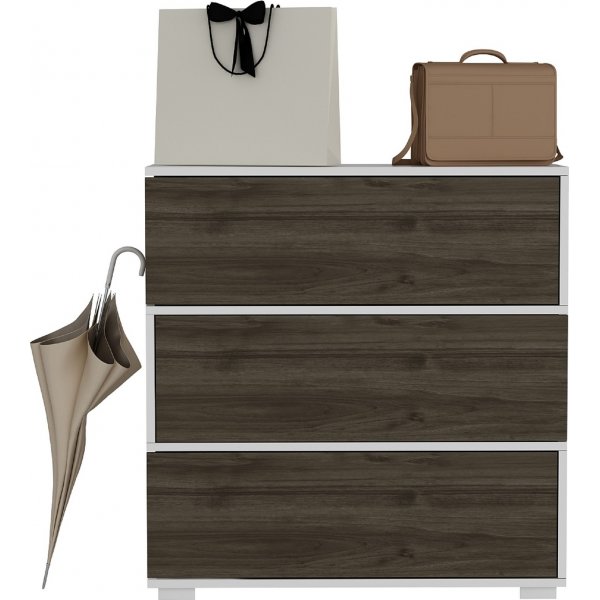 Aris skoskåp - Valnöt/vit Aris skoskåp - Valnöt/vit