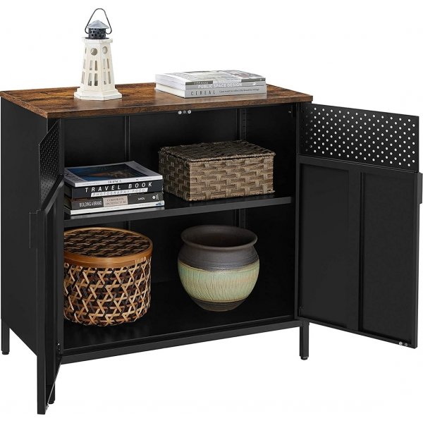 Armoire Johannes - Noir/marron