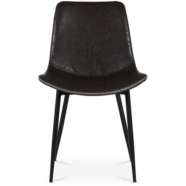 Madrid matstol - Mrkbrun vintage