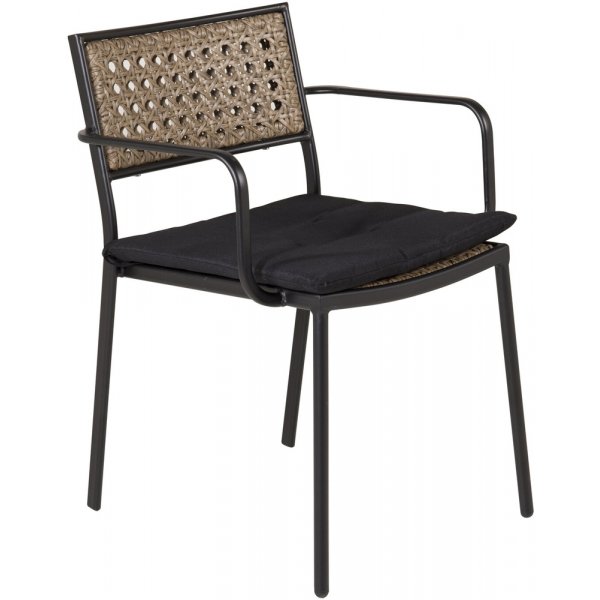 Paola matstol - Svart/Natur Paola matstol - Svart/Natur