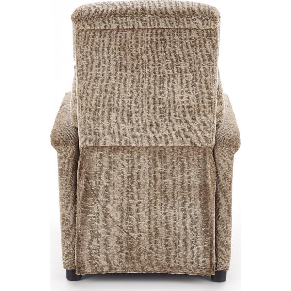 Fauteuil relax Agnetha beige en tissu Fauteuil relax Agnetha beige en tissu
