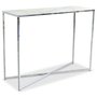 Palasso konsolbord 100 x 35 cm - Krom / Ljus marmorering + Flckborttagare fr mbler