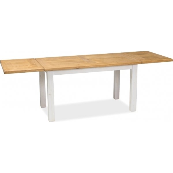 Vimle matbord 140 cm - Furu/vit