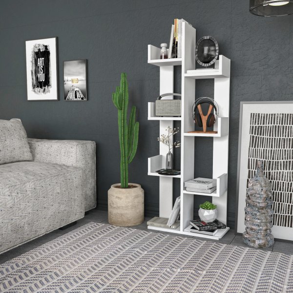 Luisa bokhylla - Vit