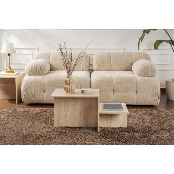 Harmony soffbord 80 x 40 cm - Travertin Harmony soffbord 80 x 40 cm - Travertin