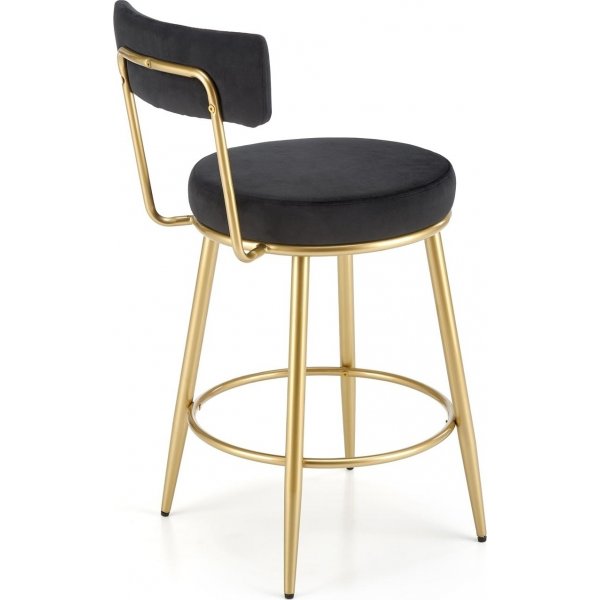 Tabouret de bar Pelican 115 - Noir/or