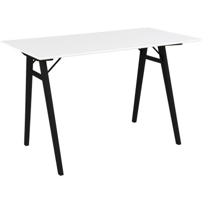 Vojens Skrivbord 120x60 cm - Vit/svart