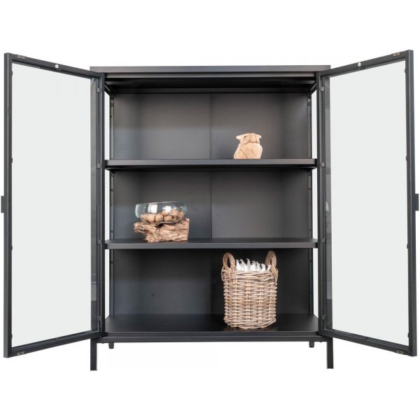 Brisbane Vitrinskåp 80x40x101,5 cm - Svart Brisbane Vitrinskåp 80x40x101,5 cm - Svart