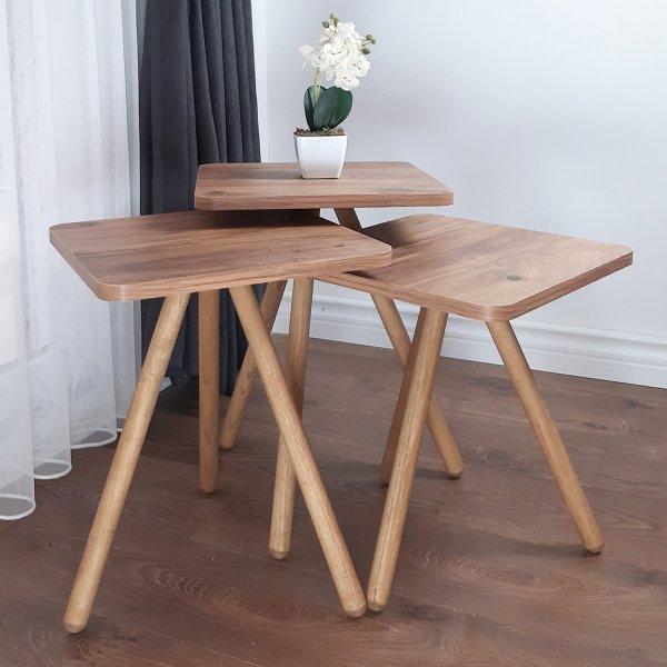 Triple satsbord 34 x 34 cm - Furu Triple satsbord 34 x 34 cm - Furu