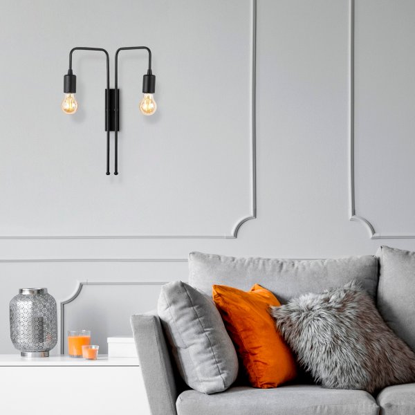 Mum wandlamp 3512 - Zwart