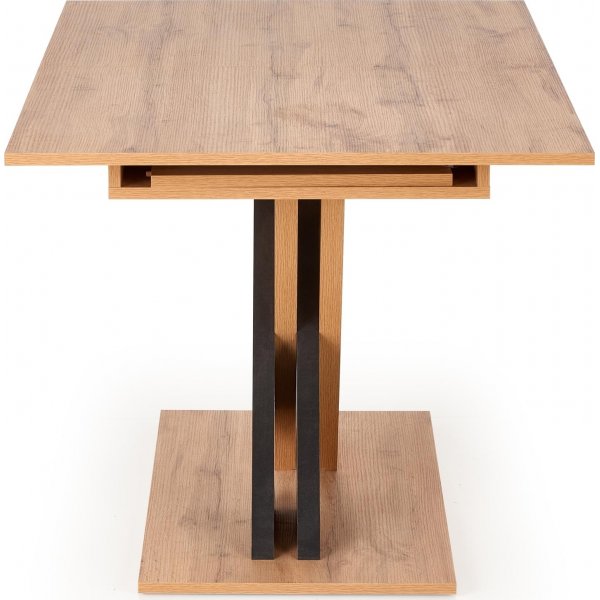 Table à manger River 130-175 cm - Chêne Wotan/noir Table à manger River 130-175 cm - Chêne Wotan/noir