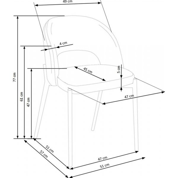Cadeira matstol 373 - Beige + Möbeltassar Cadeira matstol 373 - Beige + Möbeltassar