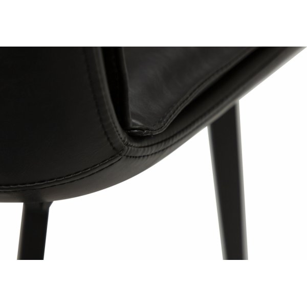 Chaise de salle  manger Fierce - PU noir
