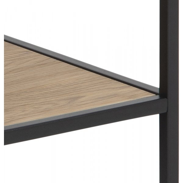 Seaford soffbord 80 cm - Ek/svart Seaford soffbord 80 cm - Ek/svart