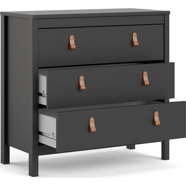 Madrid dressoir met 3 laden - Zwart Madrid dressoir met 3 laden - Zwart