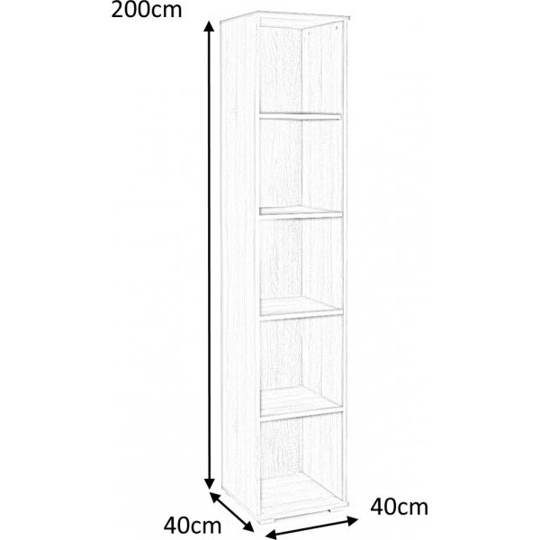 Bibliothèque Abdel - Chêne Sonoma Bibliothèque Abdel - Chêne Sonoma