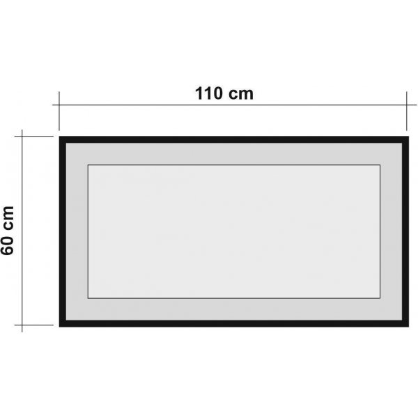 Miroir Quantum Idea 110 cm - Pin/noir
