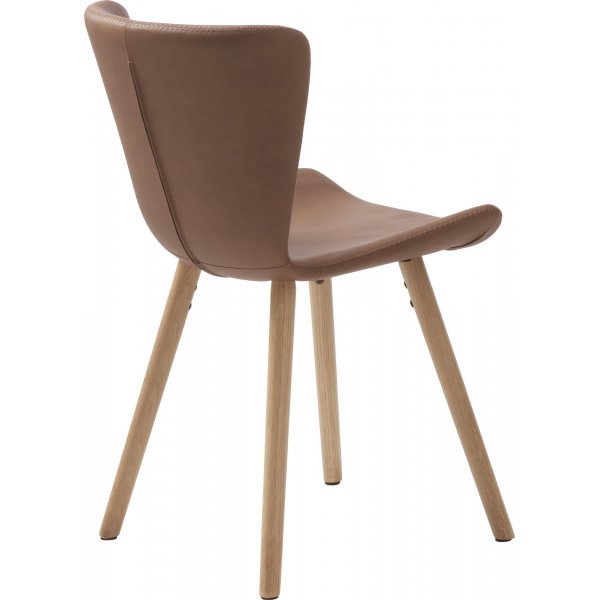 Cannon matstol - Brun PU/ek Cannon matstol - Brun PU/ek