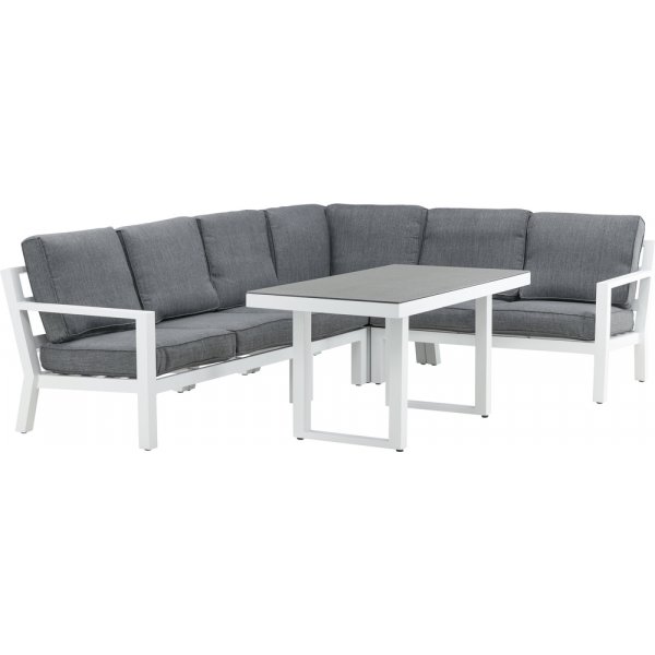 Groupe de canapés d'angle Barcelona - Blanc Groupe de canapés d'angle Barcelona - Blanc