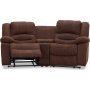 Kensington elektrisk 2-sits soffa med stllbart nackstd - Brun