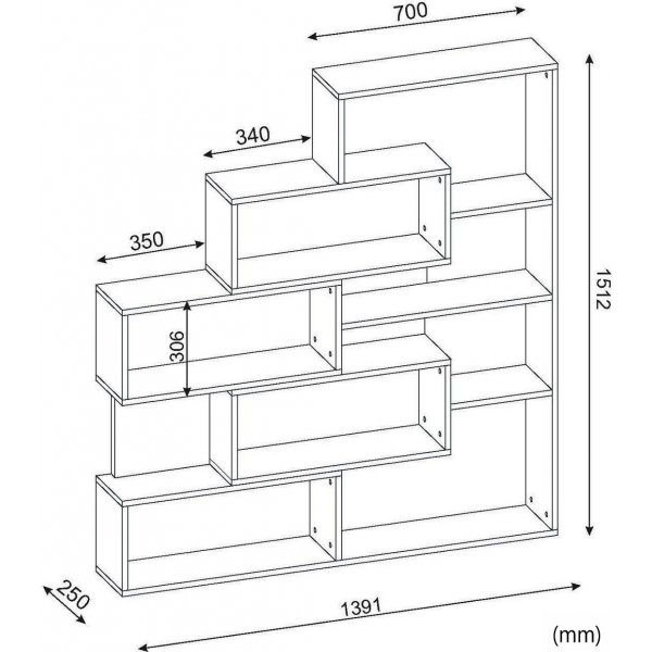 Marla bokhylla - Valnt