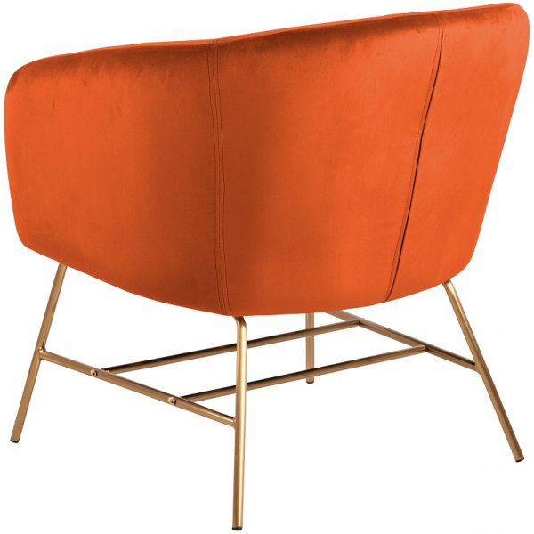 Ramsey fåtölj orange / mässing Ramsey fåtölj orange / mässing