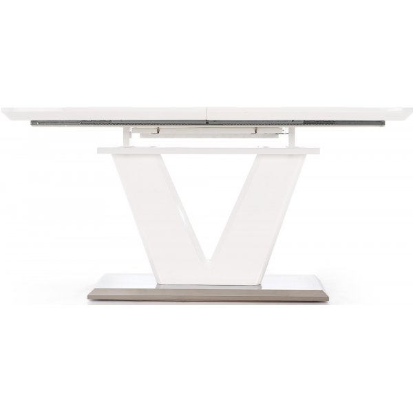 Annelise eettafel 160-220 cm - Wit hoogglans Annelise eettafel 160-220 cm - Wit hoogglans