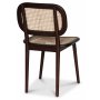 Sikns II stol brun mahogny / rotting