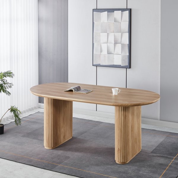 Callum matbord 180x90 cm - Ek foliering Callum matbord 180x90 cm - Ek foliering