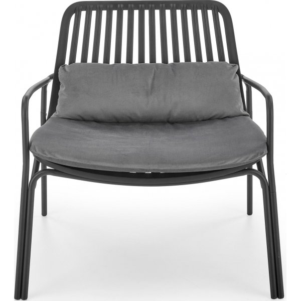 Fauteuil Melby - Noir/gris