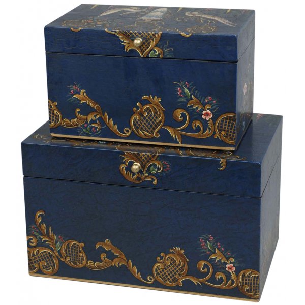 Sminkskrin set om 2 st - Bl (handpainted)